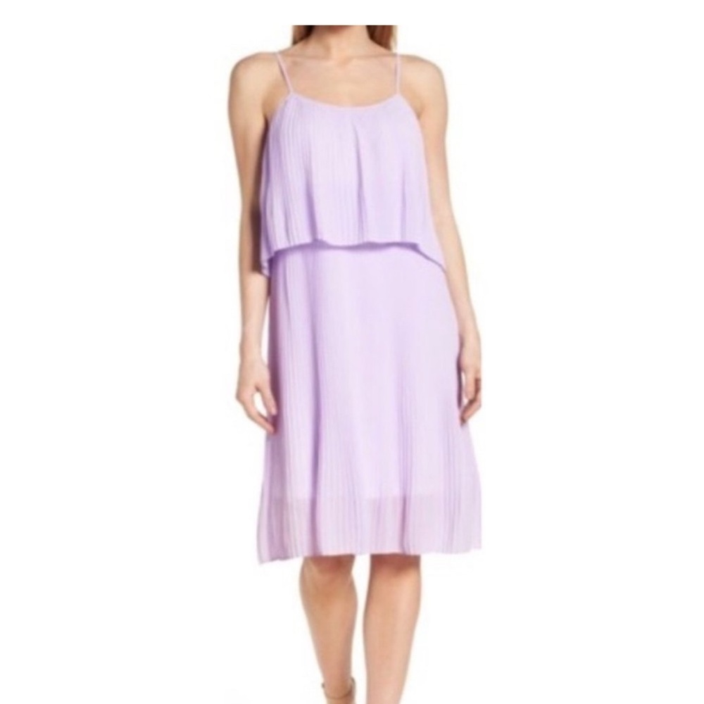 Gorgeous Lilac pleated dress